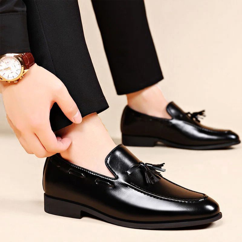 Diano Genuine Leather Tassel Loafers