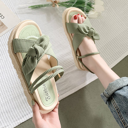 "Camilla" Comfortable Knot Sandals - Sileo