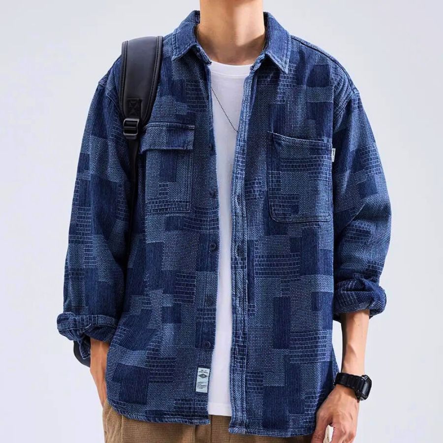 Teo - Cotton Patchwork Shirt