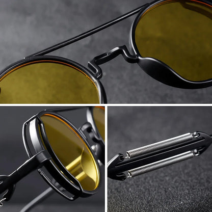 Vintage Round Frame Sunglasses