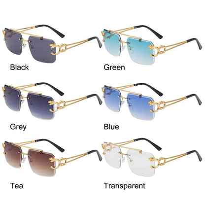 Retro Rimless Sunglasses