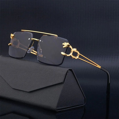 Retro Rimless Sunglasses