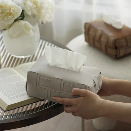 Artoni Leather Tissue Box