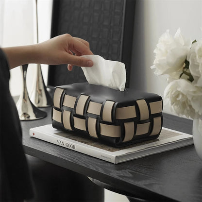 Artoni Leather Tissue Box