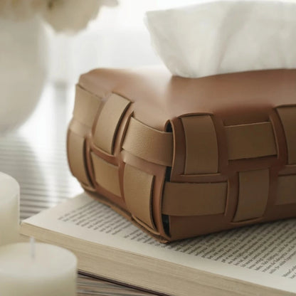 Artoni Leather Tissue Box